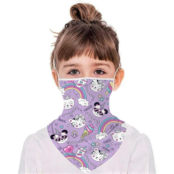 Kids Neck Gaiter Face Covering for Kids Face Cover Bandana Summer Sport Outdoor